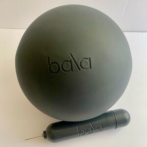 Bala Black Fitness Non Weighted Ball with Pump